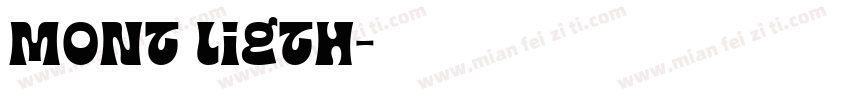 Mont Ligth字体转换